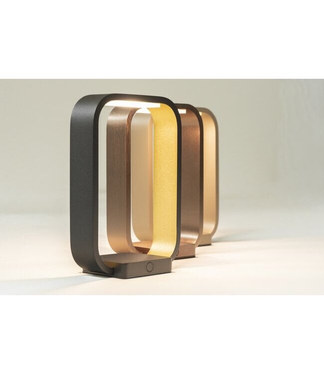 Artdelight Design-Tischleuchte Modesto - Dunkelbronze