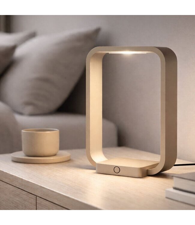 Artdelight Design-Tischleuchte Modesto - Champagne