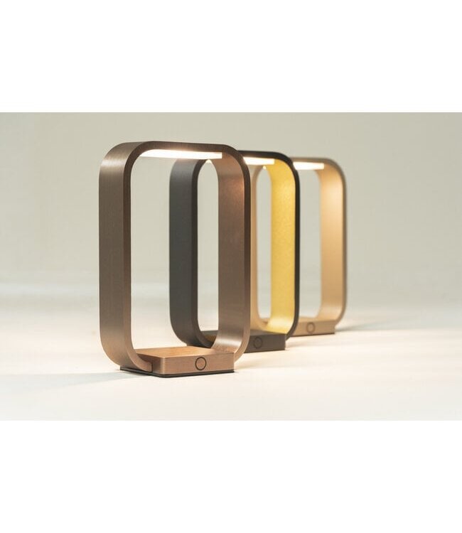 Artdelight Design-Tischleuchte Modesto - Champagne
