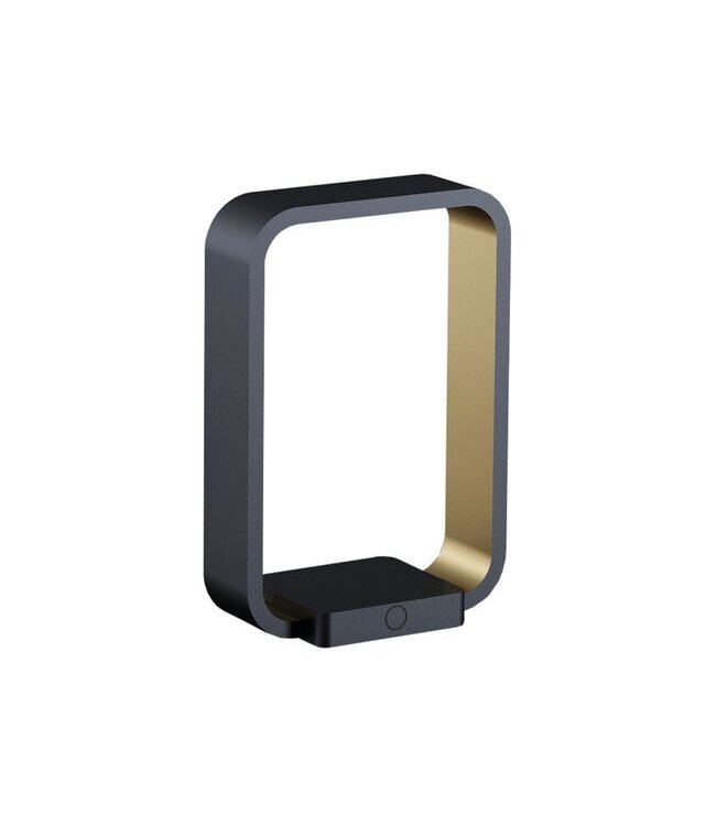 Artdelight Design-Tischleuchte Modesto - Schwarz/Mattgold