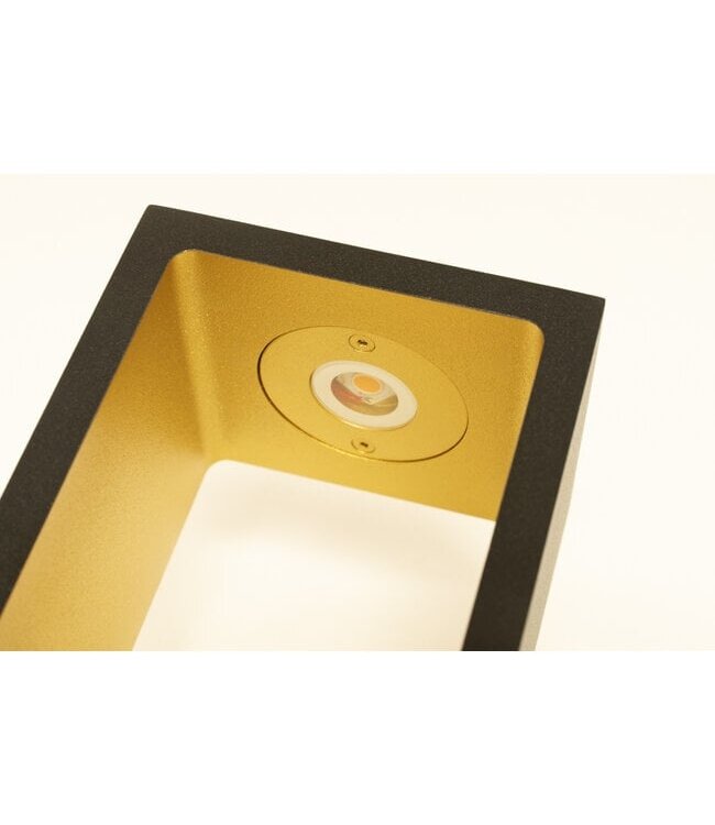 Artdelight Design-Tischleuchte Corridor - Schwarz/Mattgold