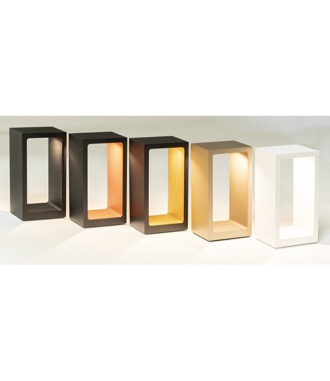 Artdelight Design-Tischleuchte Corridor - Schwarz/Mattgold