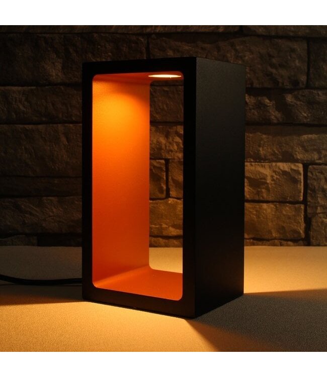 Artdelight Design-Tischleuchte Corridor - Schwarz/Kupfer