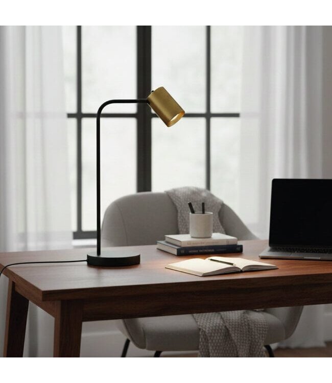 Artdelight Moderne Tischleuchte Megano - Schwarz/Gold
