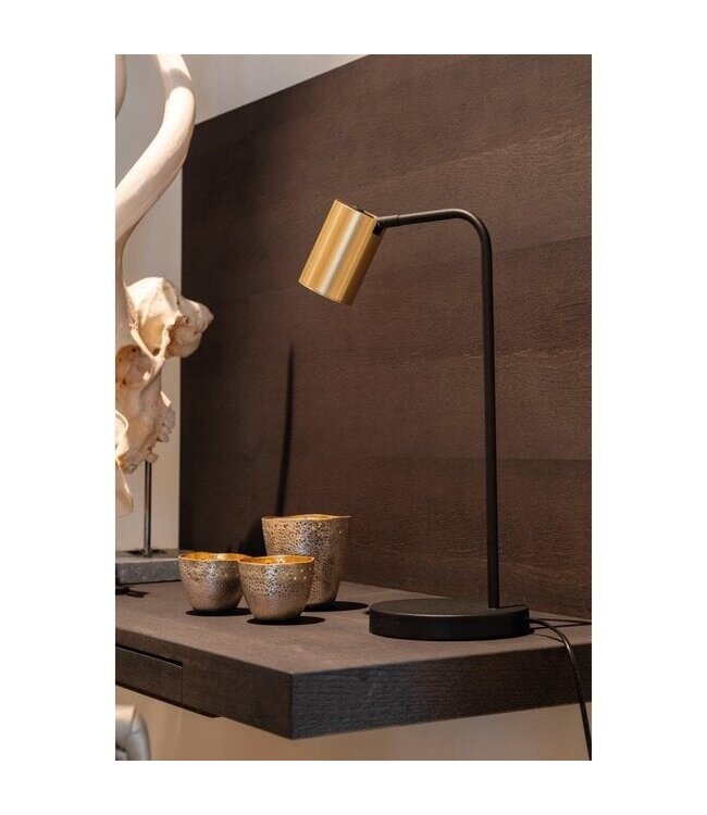 Artdelight Moderne Tischleuchte Megano - Schwarz/Gold