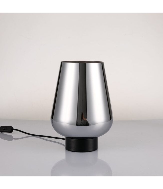 Artdelight Kompakte Tischleuchte Round - Schwarz