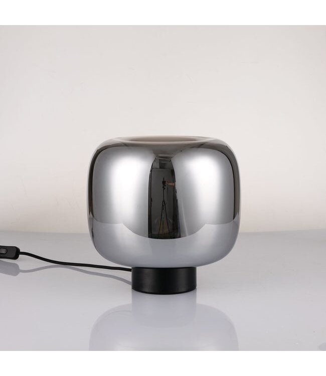 Artdelight Kompakte Tischleuchte Round - Schwarz