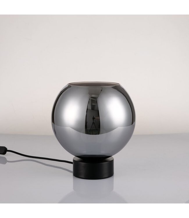 Artdelight Kompakte Tischleuchte Round - Schwarz