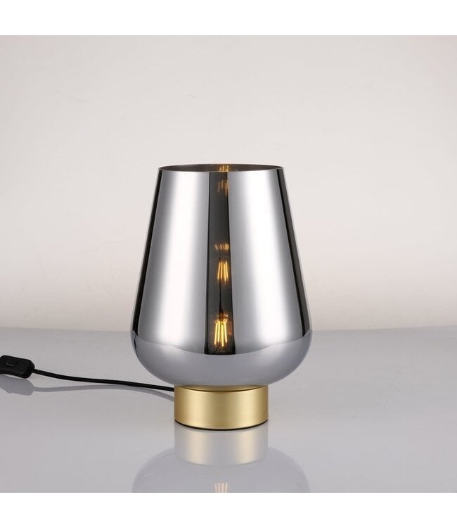 Artdelight Kompakte Tischleuchte Round - Gold