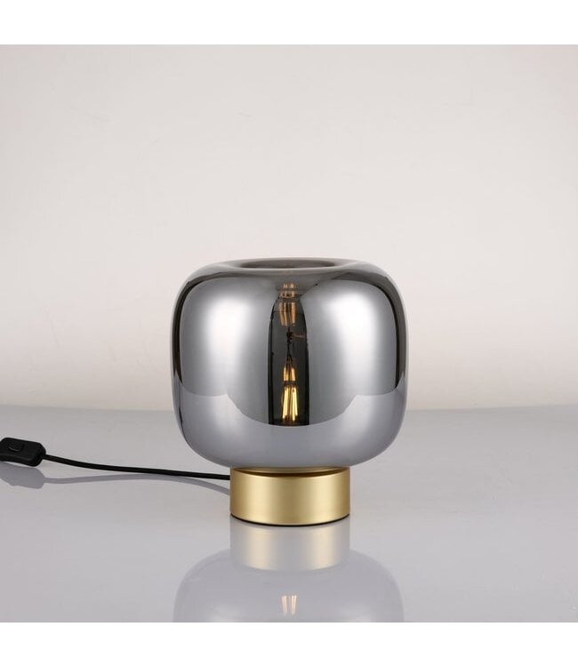 Artdelight Kompakte Tischleuchte Round - Gold