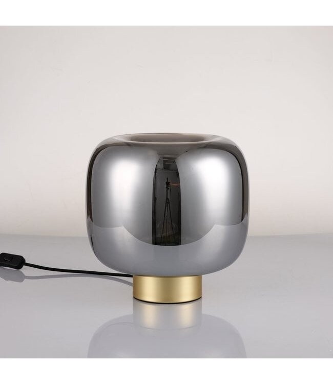 Artdelight Kompakte Tischleuchte Round - Gold