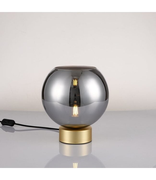 Artdelight Kompakte Tischleuchte Round - Gold