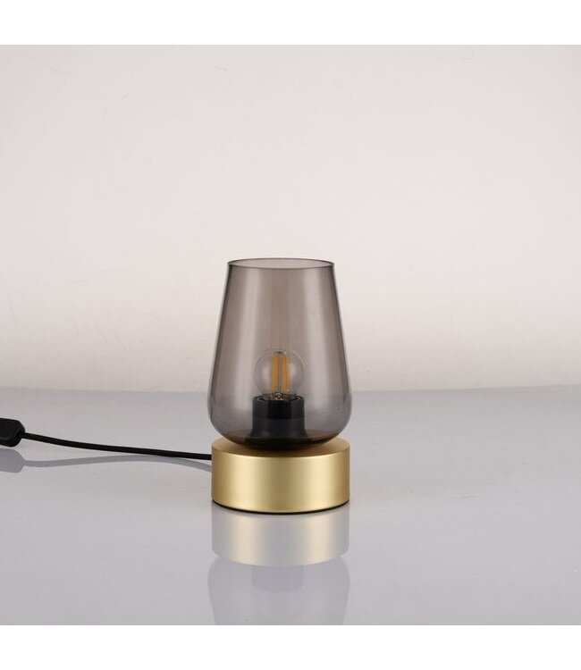 Artdelight Kompakte Tischleuchte Round - Gold