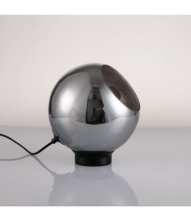 Artdelight Kompakte Tischleuchte Mirror Ring - Schwarz
