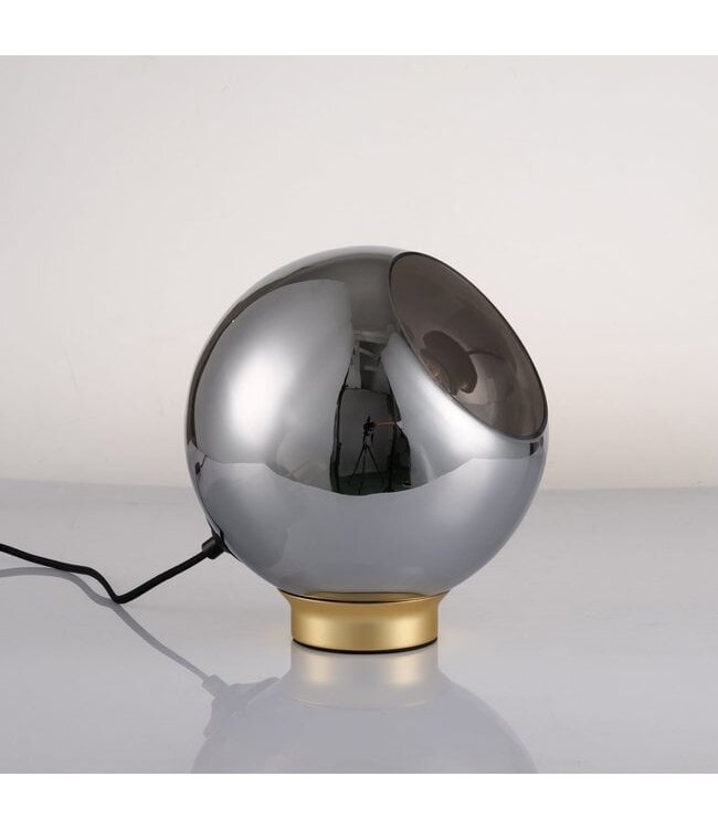 Artdelight Kompakte Tischleuchte Mirror Ring - Gold