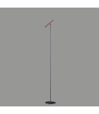 Artdelight Stehleuchte Kansas - Schwarz/Dunkelbronze