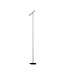 Artdelight Moderne LED-Stehleuchte Kansas - Schwarz/Warmgold