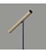 Artdelight Moderne LED-Stehleuchte Kansas - Schwarz/Champagner