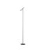 Artdelight Moderne LED-Stehleuchte Kansas - Schwarz/Champagner