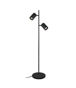 Artdelight Stehleuchte Megano 2L - Schwarz