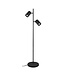 Artdelight Moderne Stehleuchte Megano 2L - Schwarz