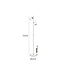 Artdelight Moderne Stehleuchte Megano 2L - Champagner