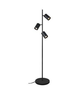 Artdelight Stehleuchte Megano 3L - Schwarz
