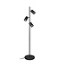 Artdelight Moderne Stehleuchte Megano 3L - Schwarz