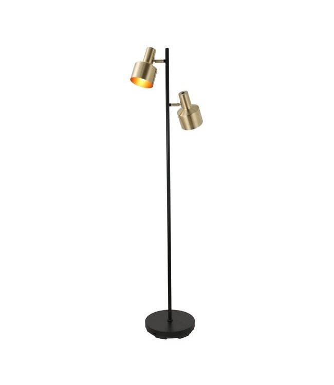 Artdelight Moderne Stehleuchte Twinkle - Schwarz/Gold