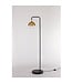 Artdelight Elegante Stehleuchte Dajano 1L - Schwarz/Gold