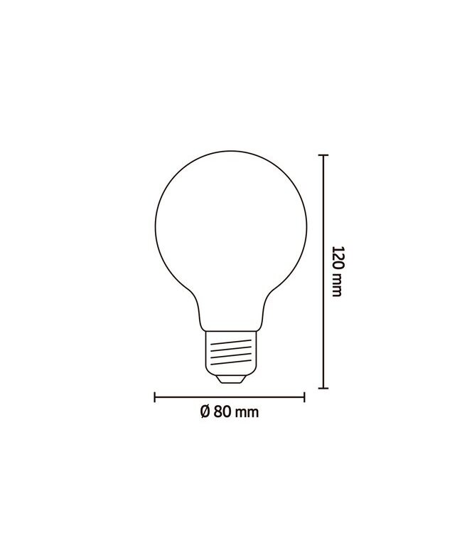 Calex E27 dimmbare LED-Globelampe G80 gold 3,8W 2100K 250lm