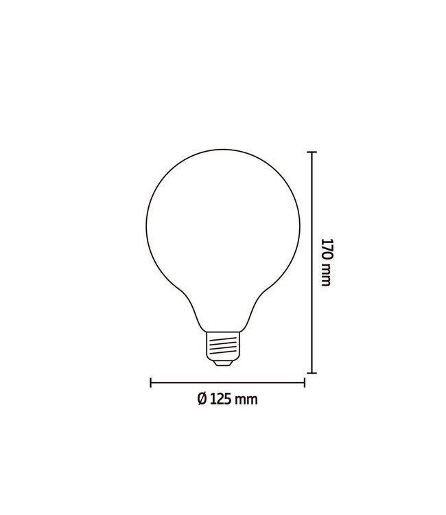 Calex E27 dimmbare LED-Globelampe G125 gold 3,8W 2100K 250lm