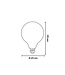 Calex E27 dimmbare LED-Globelampe G125 gold 3,8W 2100K 250lm