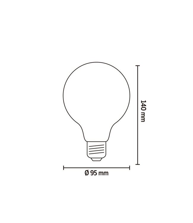 Calex E27 dimmbare LED-Globelampe G95 gold 3,8W 2100K 250lm