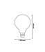 Calex E27 dimmbare LED-Globelampe G95 gold 3,8W 2100K 250lm