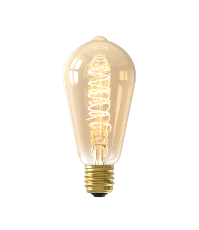 Calex E27 dimmbare LED-Filamentlampe Rustikal gold 3,8W 2100K 250lm