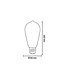 Calex E27 dimmbare LED-Filamentlampe Rustikal gold 3,8W 2100K 250lm
