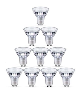 Philips 10er-Set GU10 dimmbare LED-Spots 3,7W 2700K 355lm