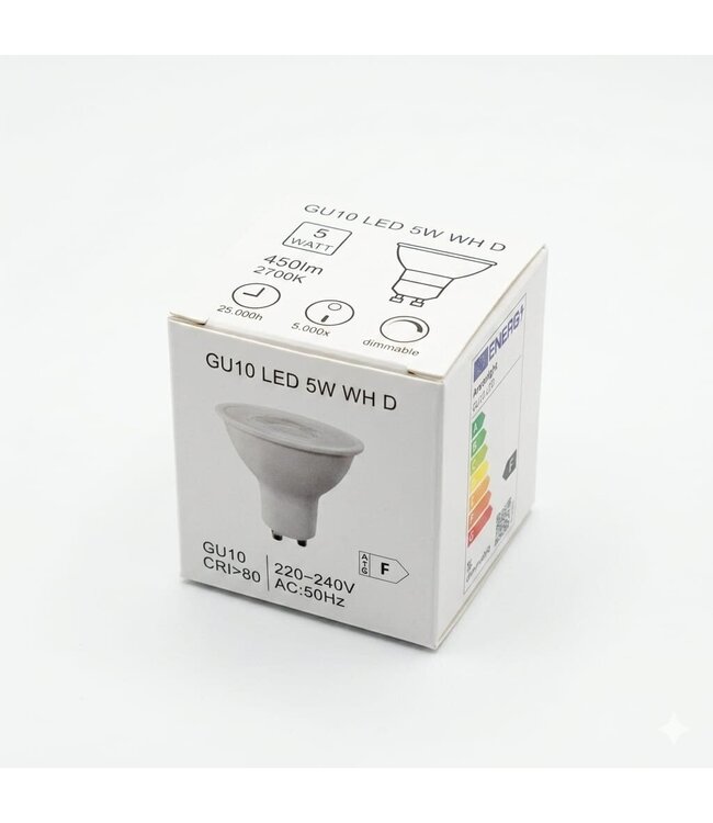 Artdelight GU10 dimmbarer LED-Spot weiß 5W 2700K 450lm