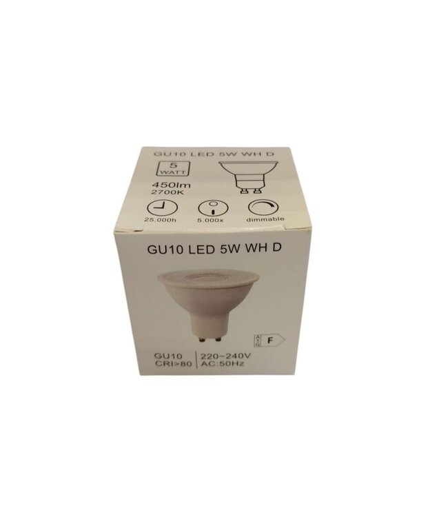 Artdelight GU10 dimmbarer LED-Spot weiß 5W 2700K 450lm
