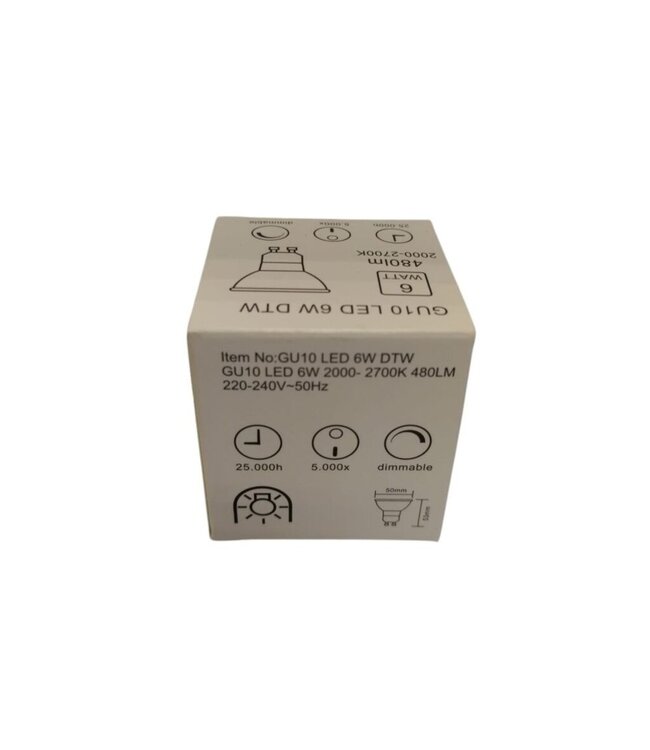 Artdelight GU10 LED-Spot 6W 2000-2700K 480lm - Dim to Warm