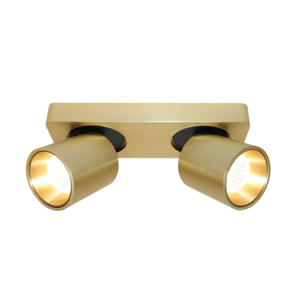 Spots in Gold mit stimmiger Lichtwirkung