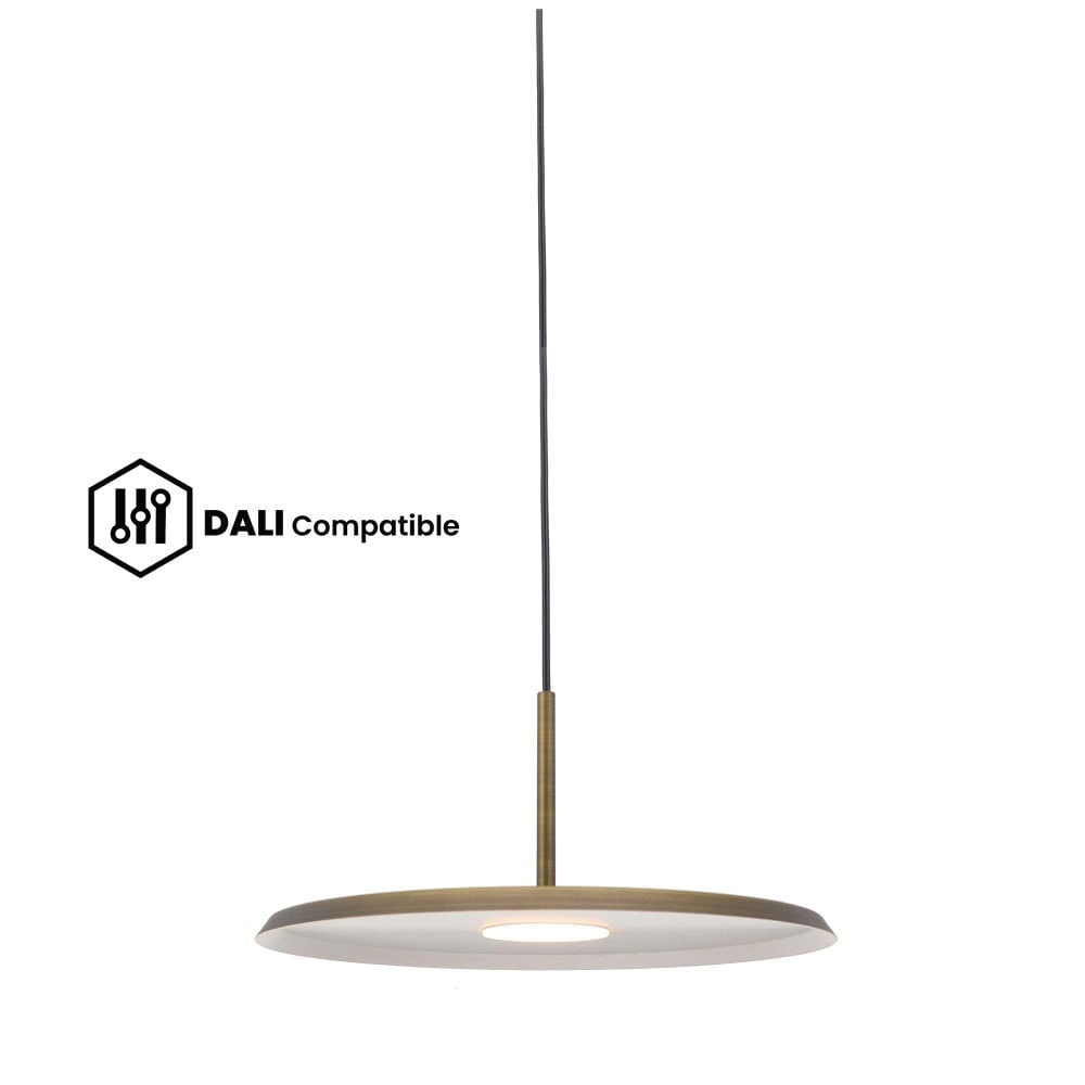 DALI-Pendelleuchten in Bronze für flexible Lichtsteuerung