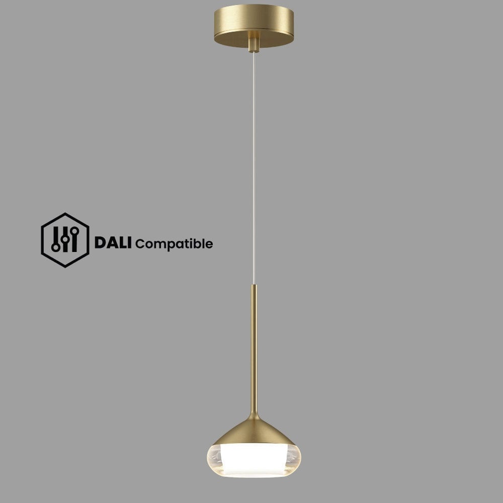Goldene DALI-Beleuchtung mit edlem Glanz