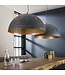 HELDR! Industrielle Pendelleuchte Lucca Ø70 cm - Schwarz/Braun