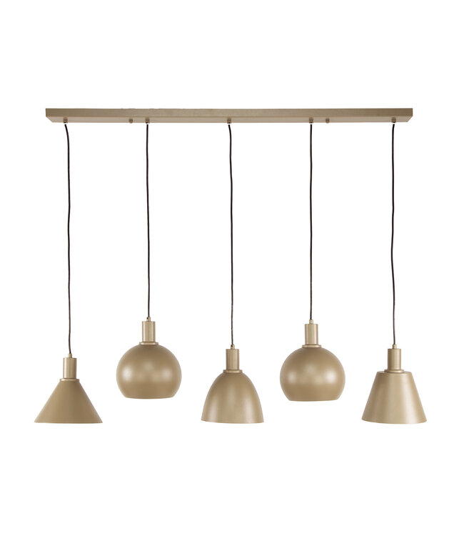 HELDR! Industrielle Pendelleuchte Adani 5L - Beige