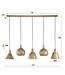 HELDR! Industrielle Pendelleuchte Adani 5L - Beige