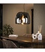 HELDR! Design-Pendelleuchte Gialli 1L XL - Rauchglas