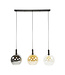 HELDR! Design-Pendelleuchte Mori 3L - Multicolor