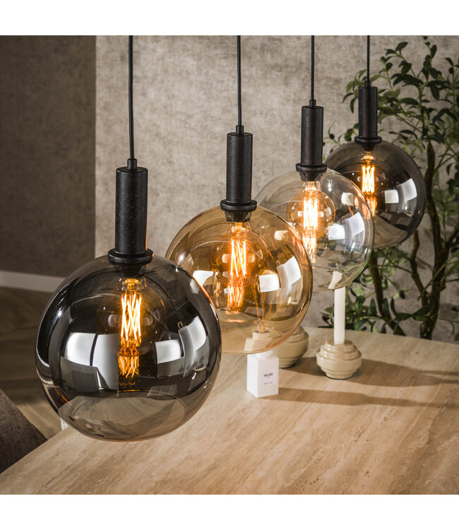 HELDR! Design-Pendelleuchte Mori 4L - Multicolor